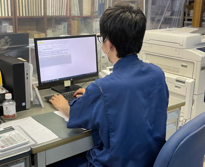 資材保管エリア