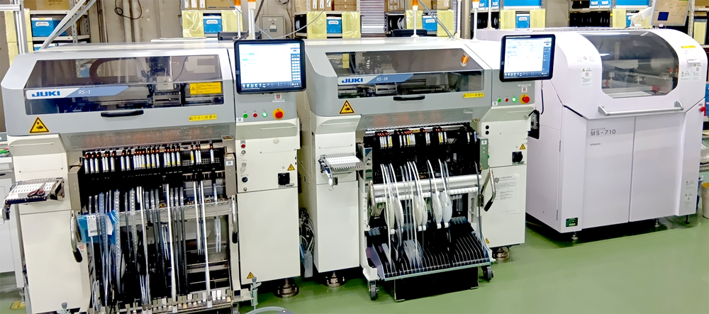 クリーム半田印刷・マウンタ実装装置